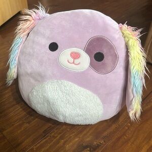 Squishmallows 12"‎ Barb The Rainbow Purple Dog Stuffed Animal Plush Toy